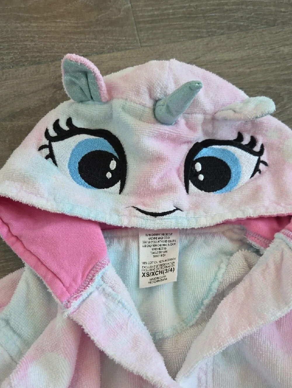 Kids' Unicorn Hooded Swim Coverup Robe - 3/4 & 5/6 *both*